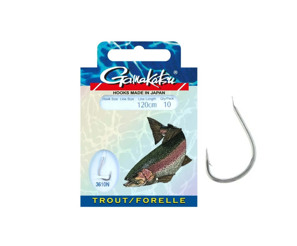 Gamakatsu Trout Gebundene Vorfachhaken Forelle