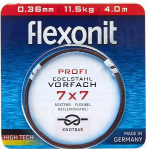 flexonit 7x7 Steel Leader Wire by the Meter / 4 m