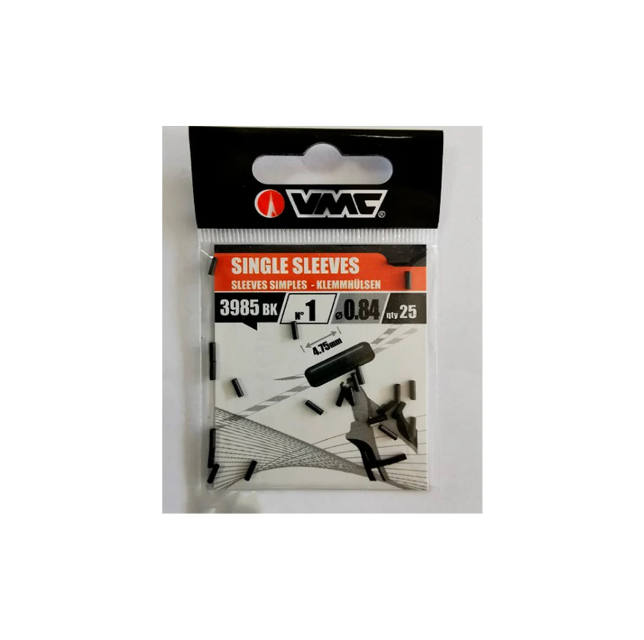 VMC Single Sleeves Crimps (3985BK)