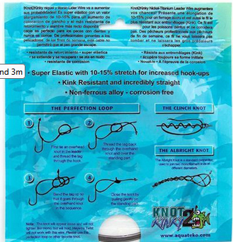 Aquateko Knot 2 Kinky 1x7 Nickel-Titanium Leader / 3 m
